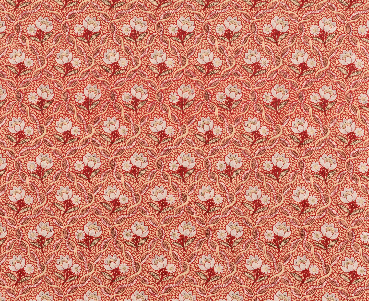 Balmoral Fabric by Le Manach in Rouge (L2290002)
