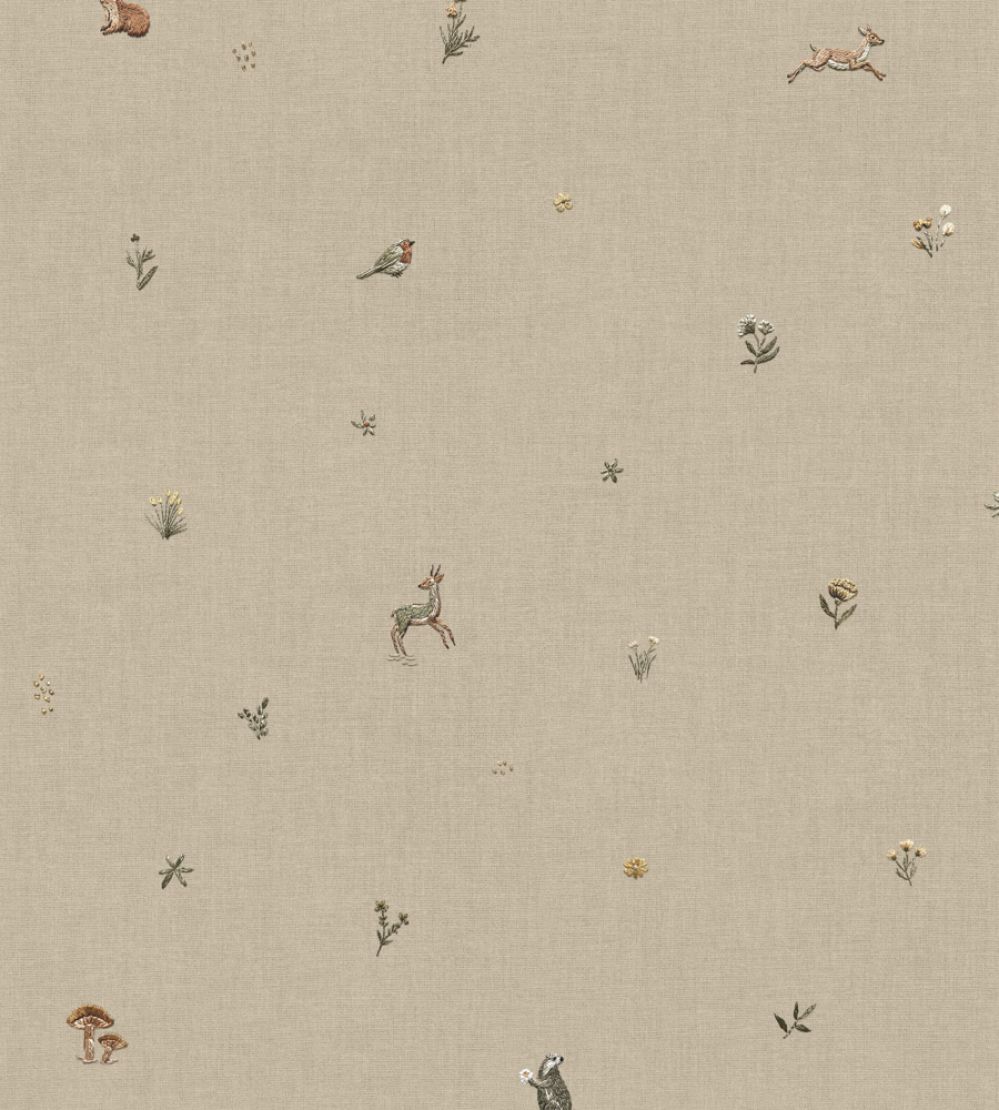 Bambis Wallpaper by Coordonne Jute