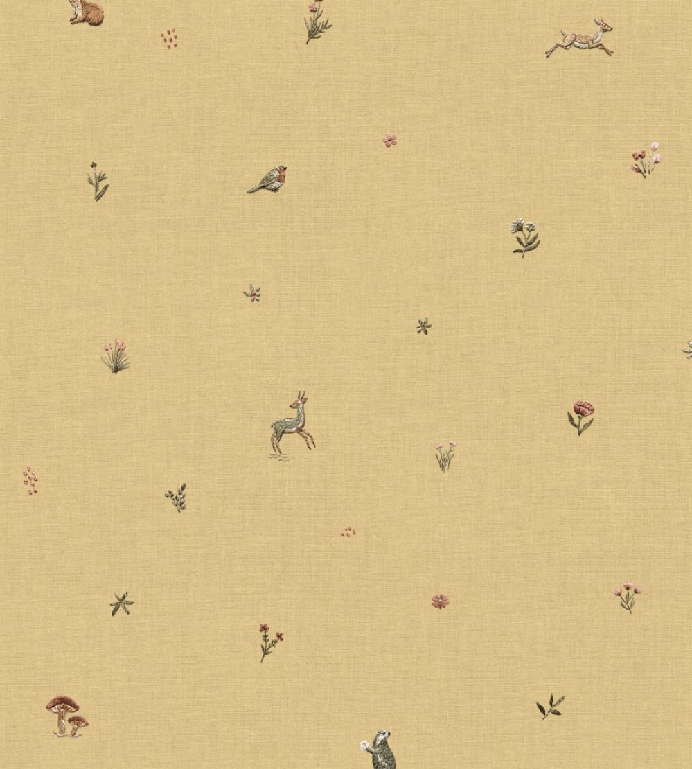Bambis Wallpaper by Coordonne Mustard