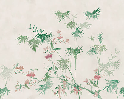 Bamboo Grove Green mural by Sandberg