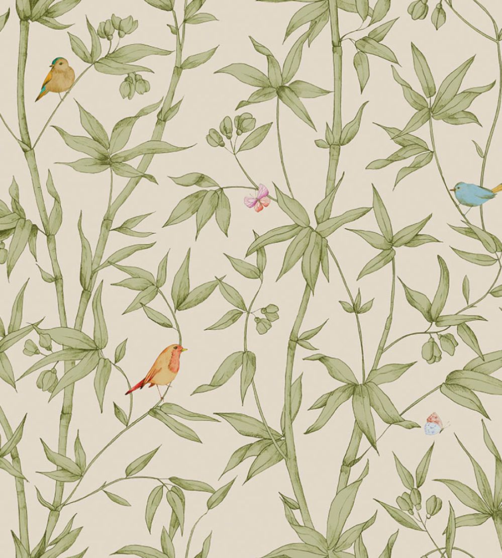 Bambou Wallpaper by Jannelli&Volpi Green