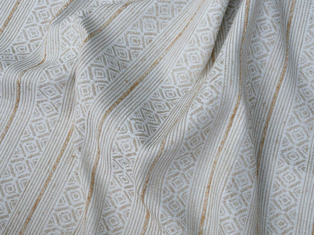 Bandolero fabric by Coordonné in Cal, shown in a styled room
