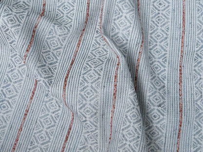 Bandolero fabric by Coordonné in Rosado, shown in a styled room