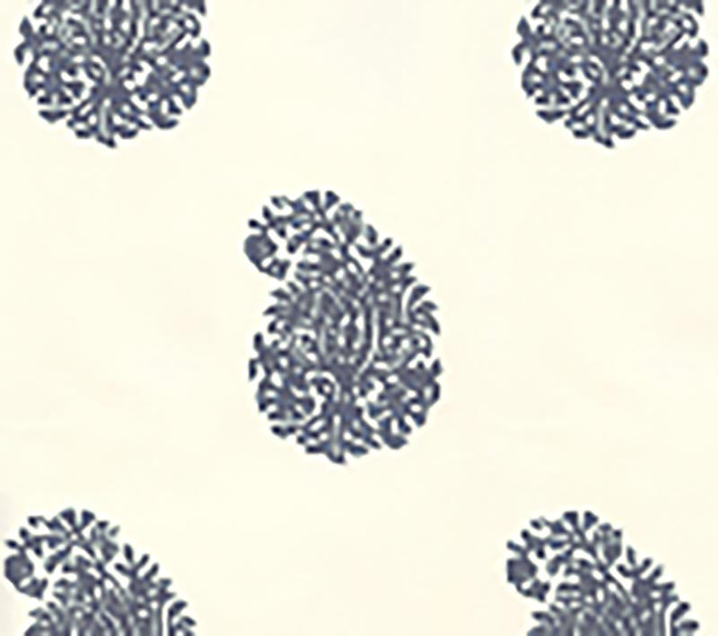 Bangalore Paisley Navy wallpaper by China Seas