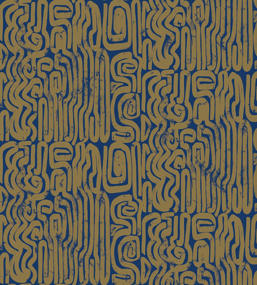 Bantu Wallpaper by Jannelli&Volpi Navy