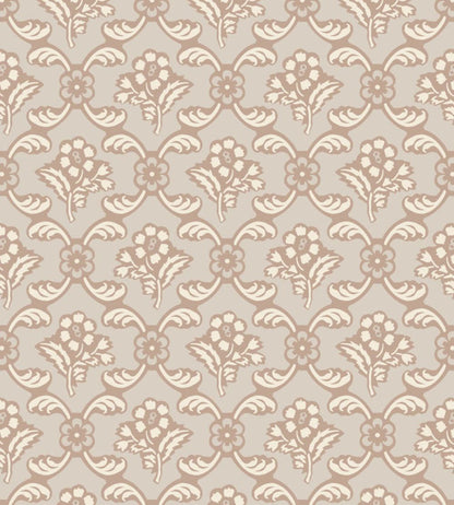 Barace Wallpaper by Farrow & Ball Templeton Pink / Stirabout