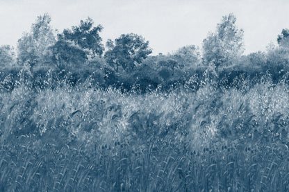 Barley Fields Blue mural by Hovia