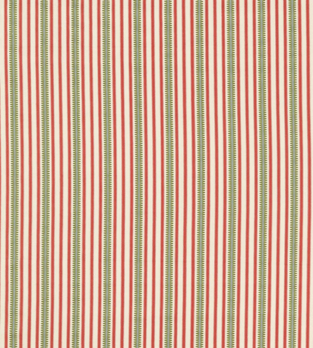 Barneby Stripe Fabric by Sanderson Berry/Leaf