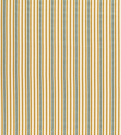 Barneby Stripe Fabric by Sanderson Honey/Teal