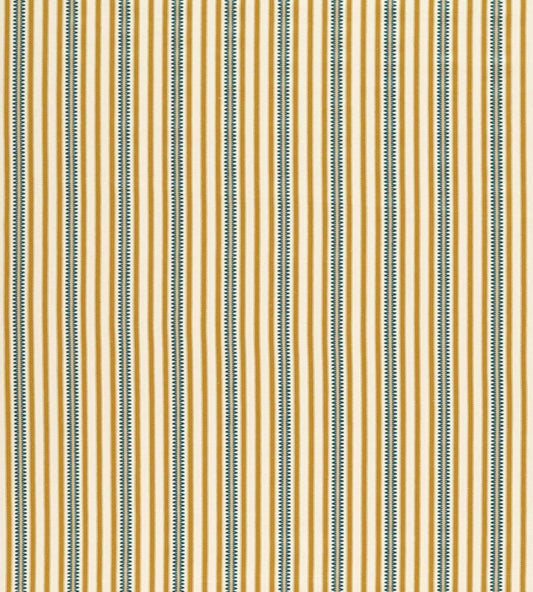 Barneby Stripe Fabric by Sanderson Honey/Teal
