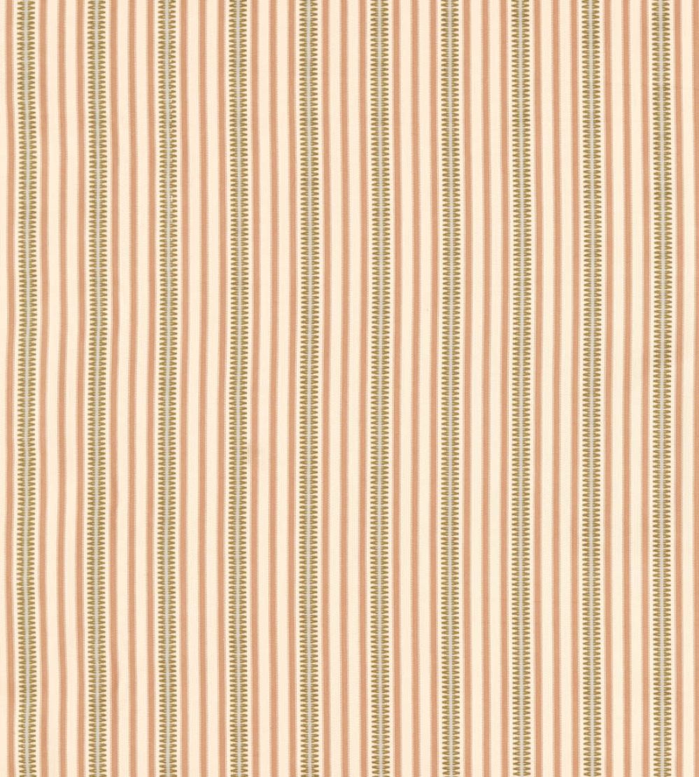Barneby Stripe Fabric by Sanderson Mallow/Olive