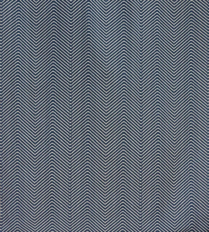 Chevron Fabric by Barneby Gates Ink Blue