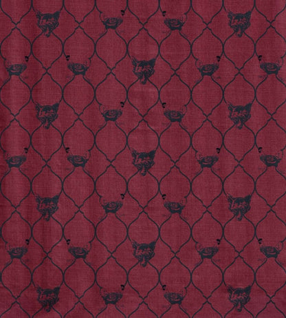 Fox And Hen Fabric by Barneby Gates Brick