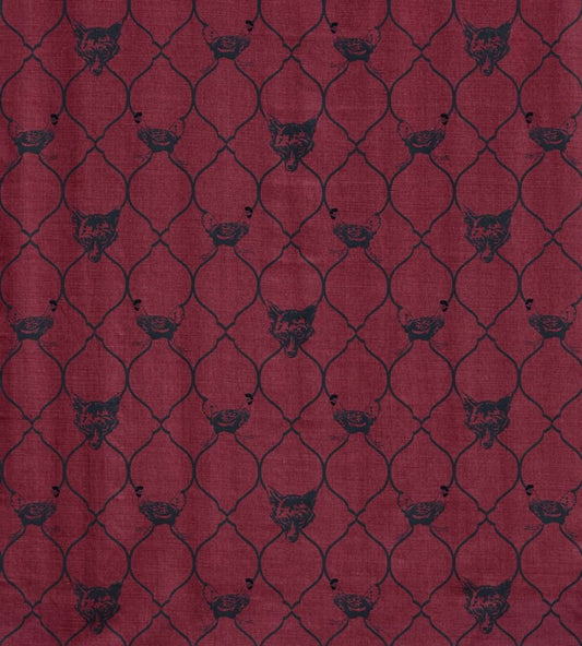 Fox And Hen Fabric by Barneby Gates Brick