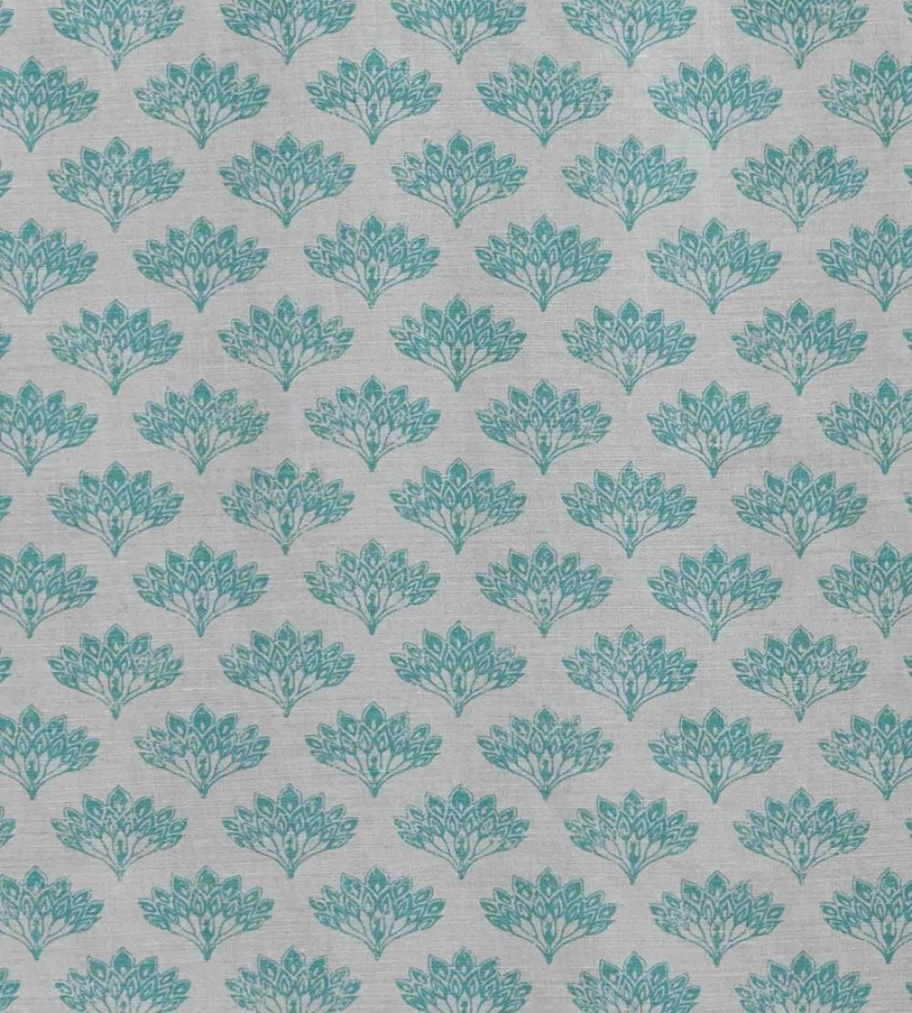 Peacock Fabric by Barneby Gates Teal
