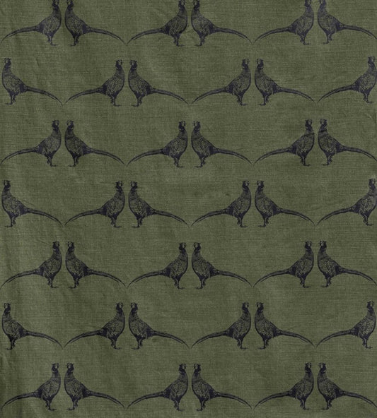 Pheasant Fabric by Barneby Gates Camo Green