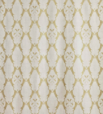 Boxing Hares Fabric by Barneby Gates Gold