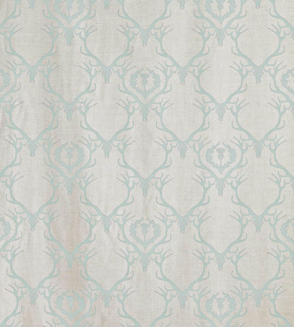 Deer Damask Fabric by Barneby Gates Duck Egg