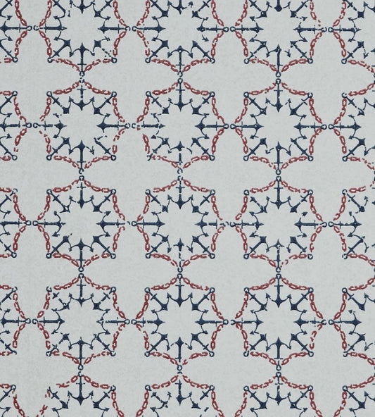 Anchor Tile Wallpaper by Barneby Gates Red/White/Blue