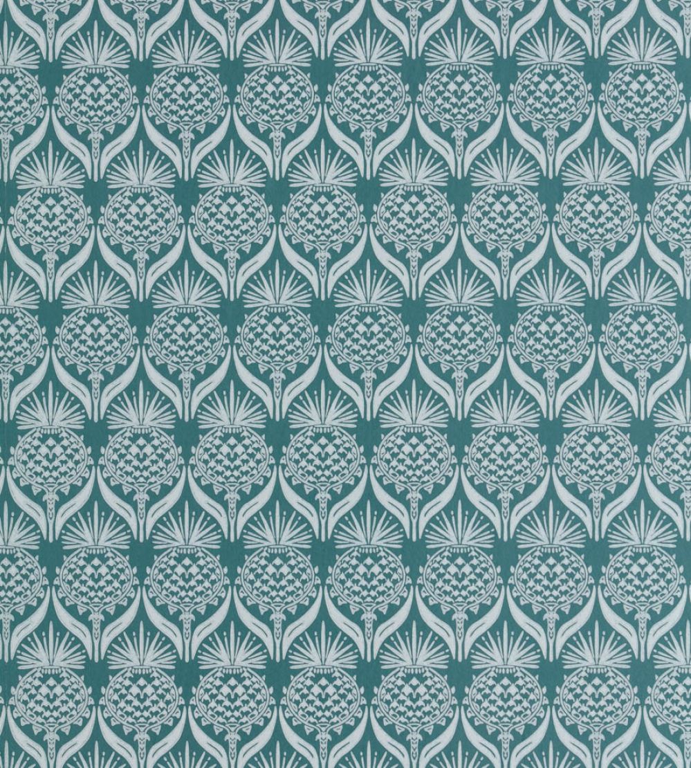 Artichoke Thistle Wallpaper by Barneby Gates Teal