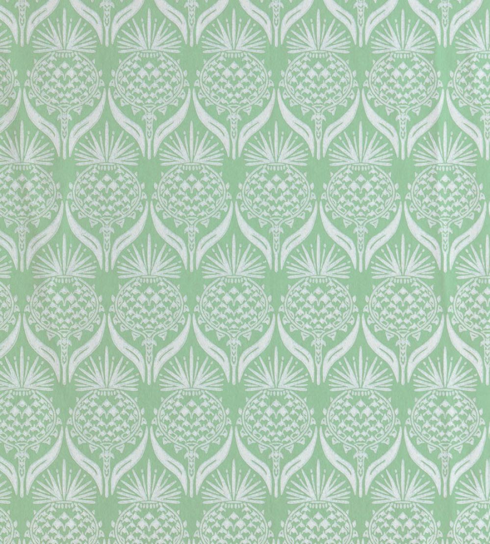 Artichoke Thistle Wallpaper by Barneby Gates Spring Green