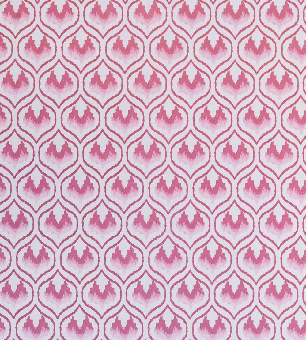 Ikat Heart Wallpaper by Barneby Gates Oxblood