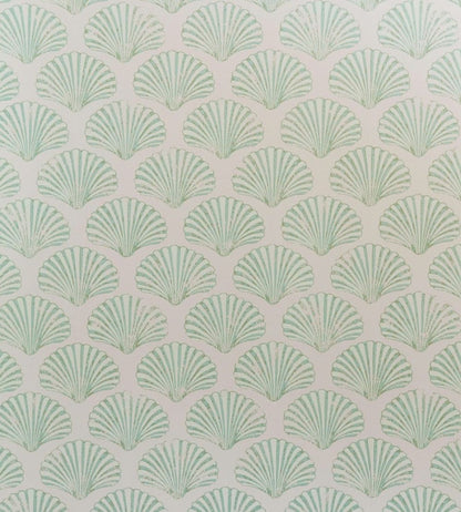 Scallop Shell Wallpaper by Barneby Gates Plaster/Green