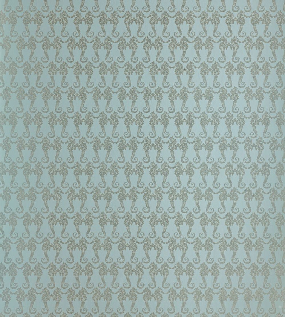 Seahorse Wallpaper by Barneby Gates Eau de Nil