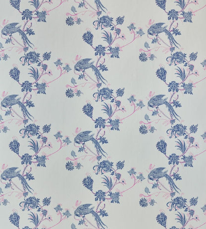 Vintage Bird Trail Wallpaper by Barneby Gates Blue/Pink