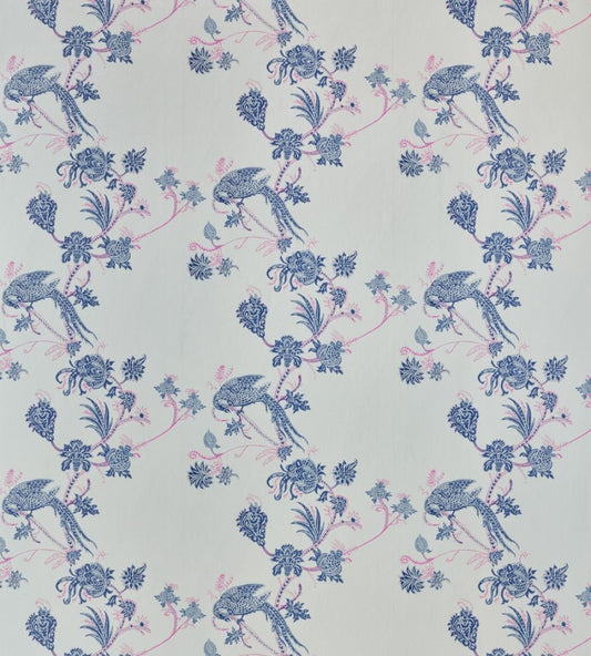 Vintage Bird Trail Wallpaper by Barneby Gates Blue/Pink