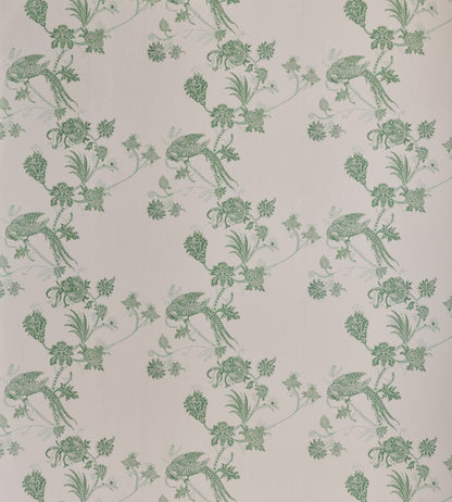 Vintage Bird Trail Wallpaper by Barneby Gates Plaster/Green