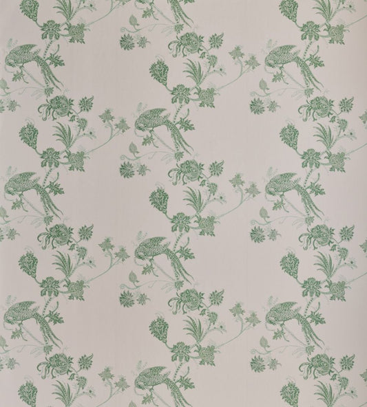 Vintage Bird Trail Wallpaper by Barneby Gates Plaster/Green