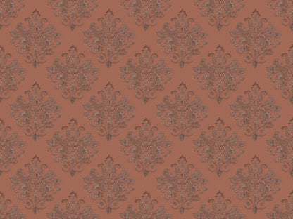 Baroque Pearl Red mural by Rebel Walls