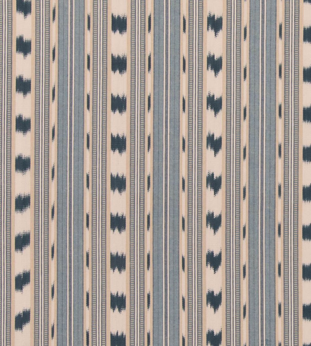 Basil Stripe Fabric by GP & J Baker Blue