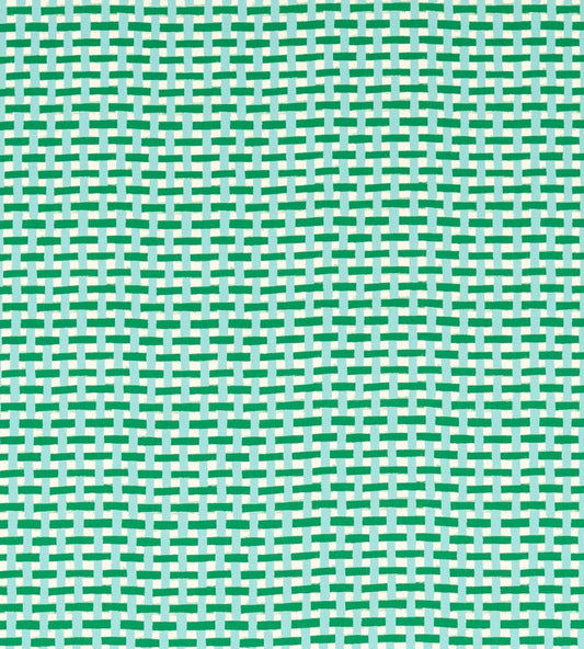 Basket Weave Fabric by Harlequin Emerald/Aquamarine