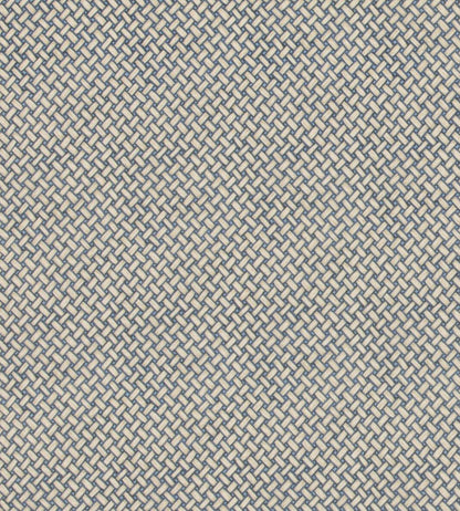 Basketweave Fabric by Mulberry Home Blue