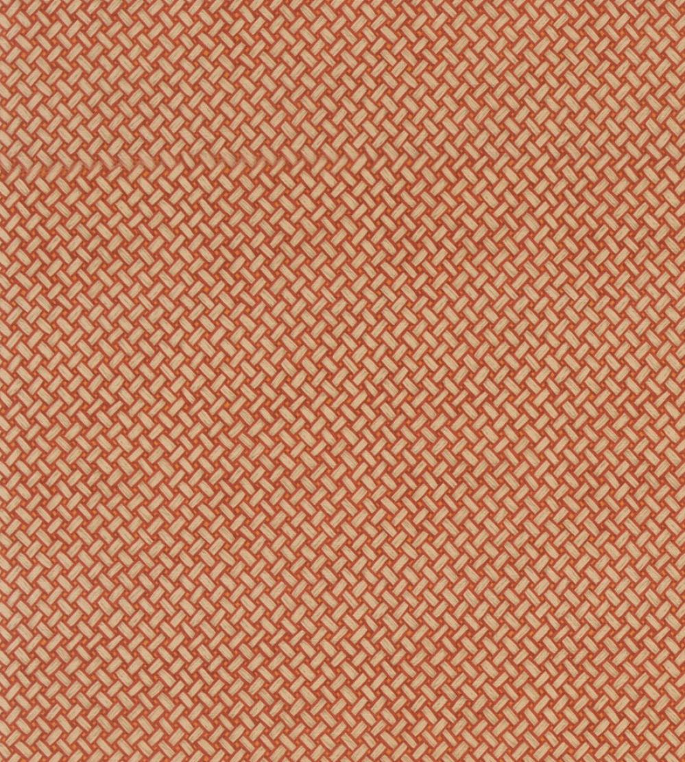 Basketweave Fabric by Mulberry Home Russet