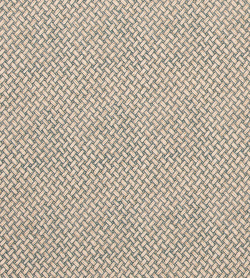 Basketweave Fabric by Mulberry Home Teal