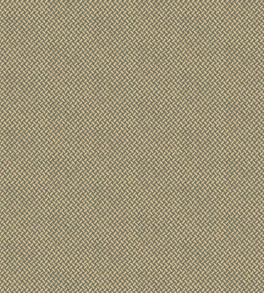 Basketweave Wallpaper by Mulberry Home Teal