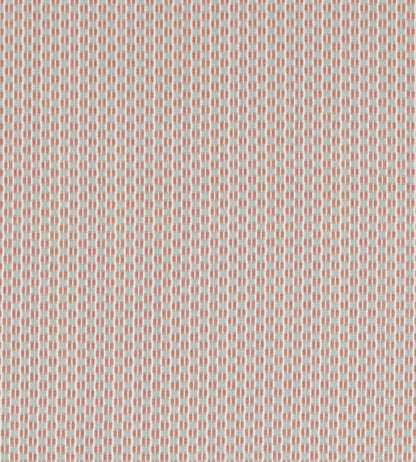 Batak Check Fabric by Sanderson Coral/Mineral