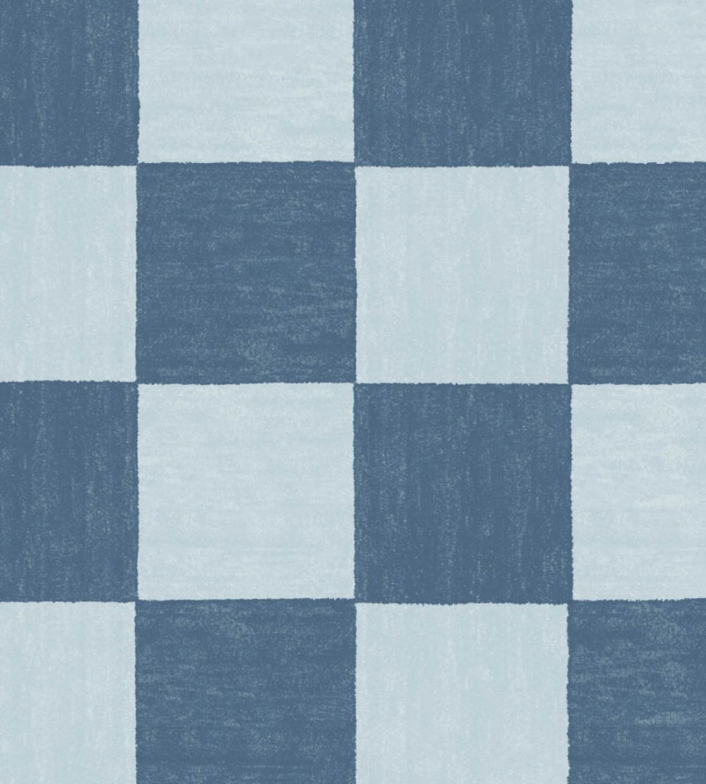 Battenberg Wallpaper by Woodchip & Magnolia Denim Blue