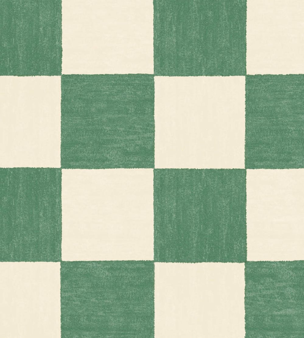 Battenberg Wallpaper by Woodchip & Magnolia Spinach Green
