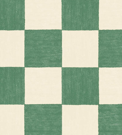 Battenberg Wallpaper by Woodchip & Magnolia Spinach Green