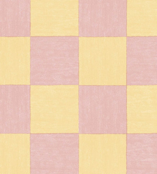 Battenberg Wallpaper by Woodchip & Magnolia Sugar Pink