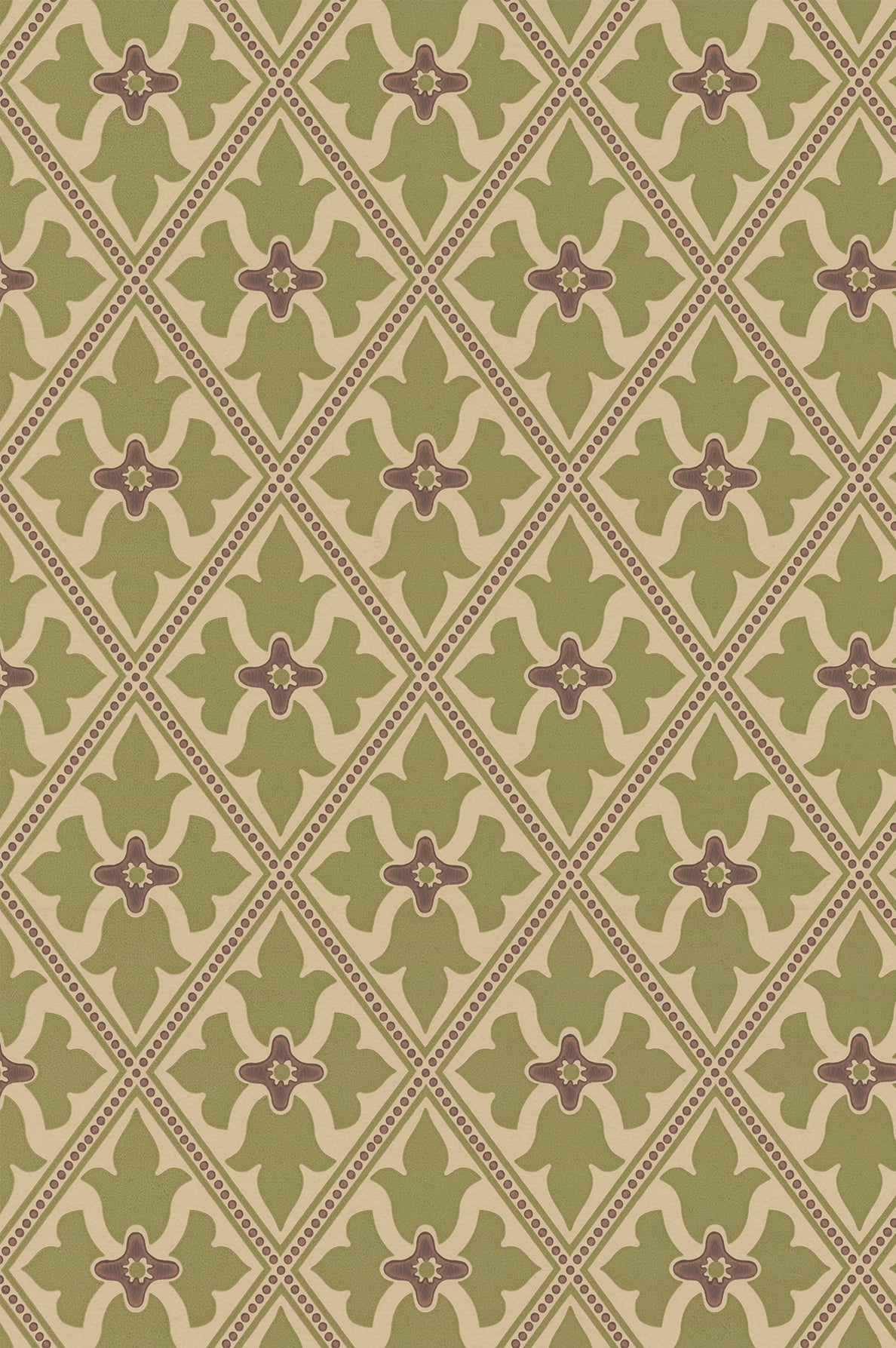 Bayham Abbey wallpaper by Little Greene in Citrine
