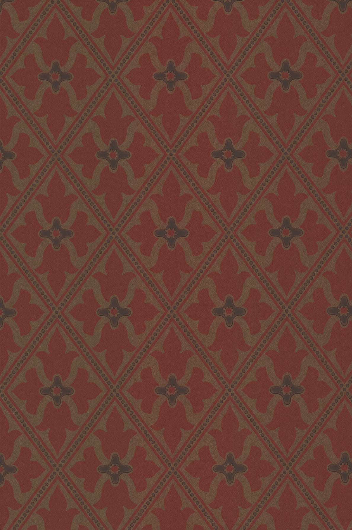 Bayham Abbey wallpaper by Little Greene in Spanish Gold