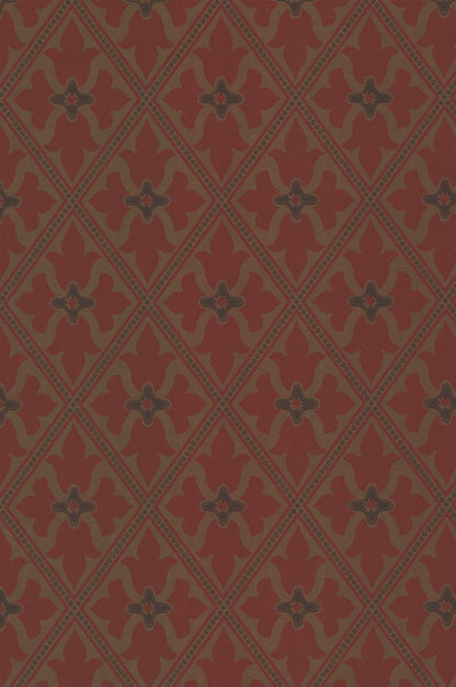 Bayham Abbey wallpaper by Little Greene in Spanish Gold
