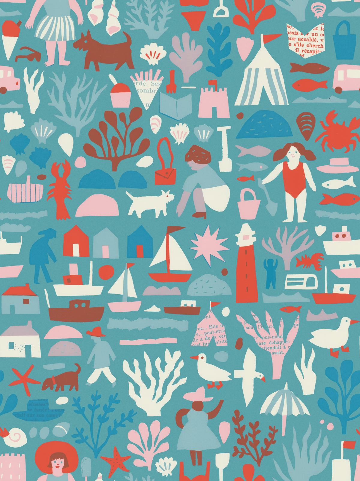 Beach Brighton mural by Bien Fait