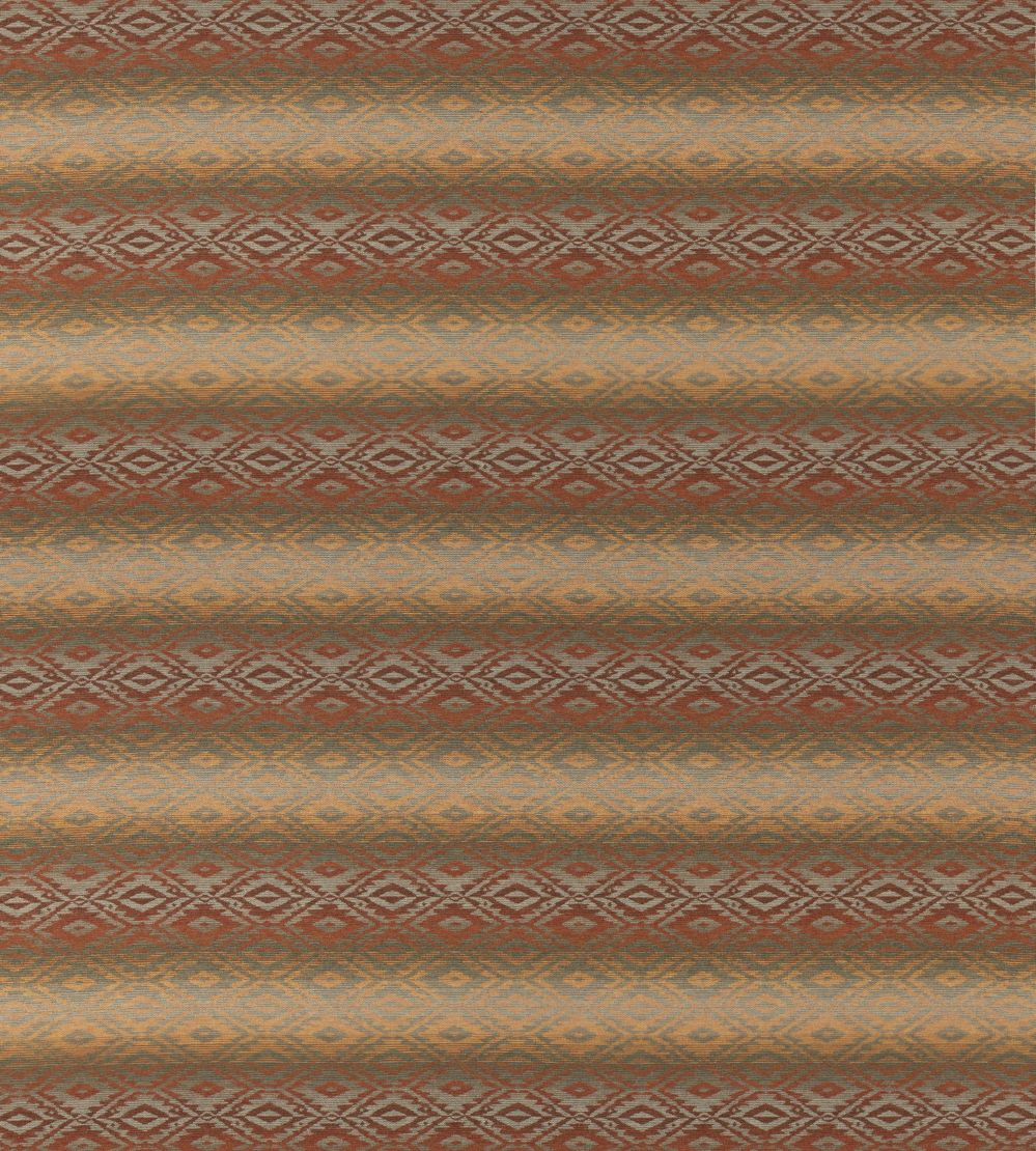 Beaumaris Fabric by Mulberry Home Russet/Gold