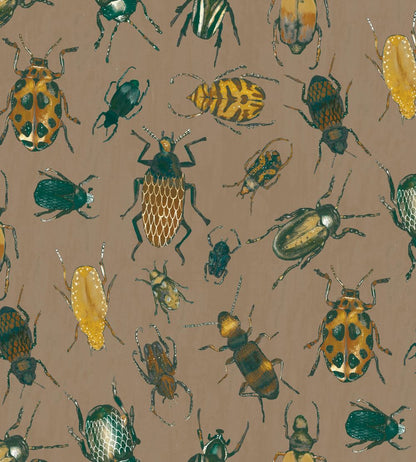 Beetle Fabric by Arley House Bronze